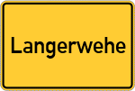 Place name sign Langerwehe