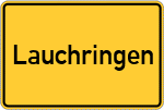 Place name sign Lauchringen