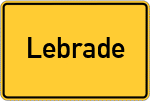 Place name sign Lebrade