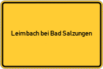 Place name sign Leimbach bei Bad Salzungen