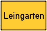 Place name sign Leingarten