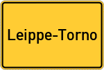 Place name sign Leippe-Torno