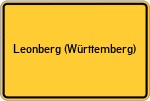 Place name sign Leonberg (Württemberg)
