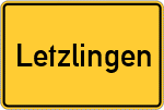 Place name sign Letzlingen