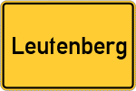 Place name sign Leutenberg