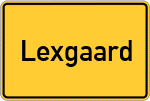 Place name sign Lexgaard