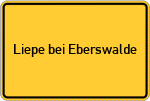 Place name sign Liepe bei Eberswalde