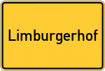 Place name sign Limburgerhof