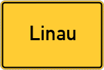 Place name sign Linau