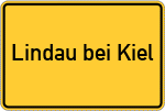 Place name sign Lindau bei Kiel