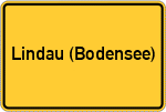 Place name sign Lindau (Bodensee)