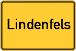 Place name sign Lindenfels