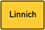 Place name sign Linnich