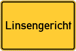 Place name sign Linsengericht