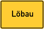 Place name sign Löbau