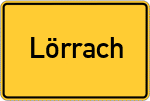 Place name sign Lörrach