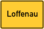 Place name sign Loffenau
