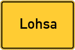 Place name sign Lohsa