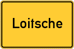 Place name sign Loitsche