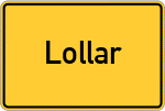 Place name sign Lollar
