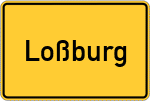 Place name sign Loßburg