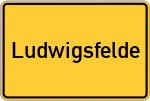 Place name sign Ludwigsfelde