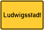 Place name sign Ludwigsstadt