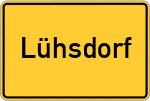 Place name sign Lühsdorf