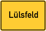 Place name sign Lülsfeld