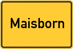 Place name sign Maisborn