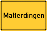 Place name sign Malterdingen