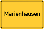 Place name sign Marienhausen
