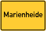 Place name sign Marienheide