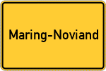 Place name sign Maring-Noviand