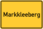 Place name sign Markkleeberg