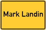 Place name sign Mark Landin