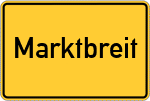 Place name sign Marktbreit