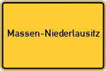 Place name sign Massen-Niederlausitz