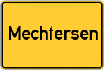 Place name sign Mechtersen