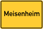 Place name sign Meisenheim, Glan