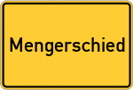 Place name sign Mengerschied