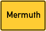 Place name sign Mermuth