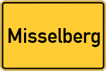 Place name sign Misselberg