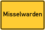 Place name sign Misselwarden