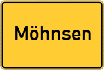 Place name sign Möhnsen