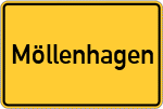 Place name sign Möllenhagen