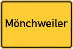 Place name sign Mönchweiler