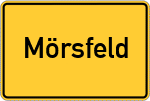 Place name sign Mörsfeld