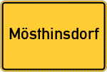 Place name sign Mösthinsdorf