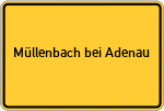 Place name sign Müllenbach bei Adenau